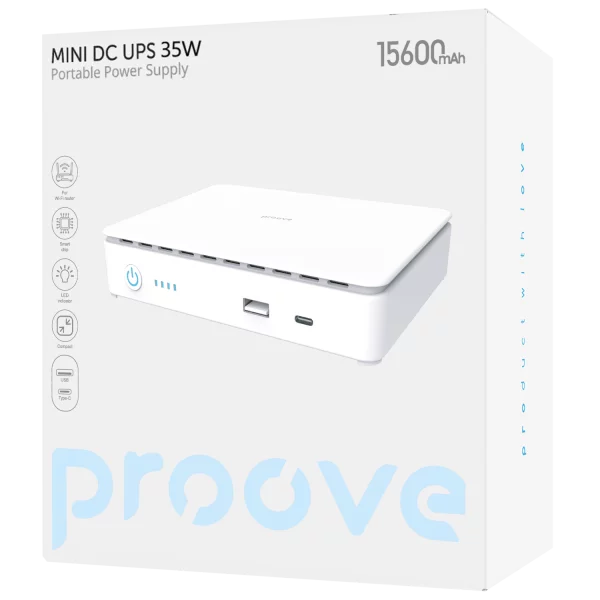 Portable uninterruptible power supply Proove Mini DC UPS 35W 15600 mAh - Photo 3